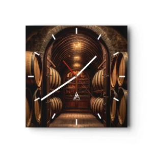 Horloge murale - Pendule murale - Cave climatisée - 40x40 cm