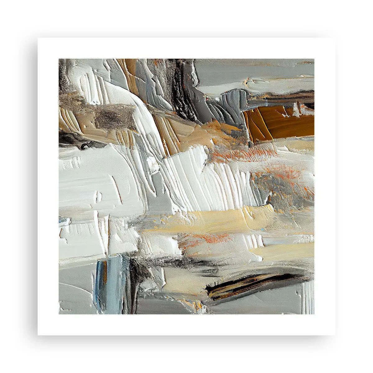 Affiche - Poster - Couches colorées - 50x50 cm