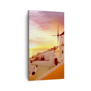Impression sur toile - Image sur toile - Fondre en blanc et or - 45x80 cm