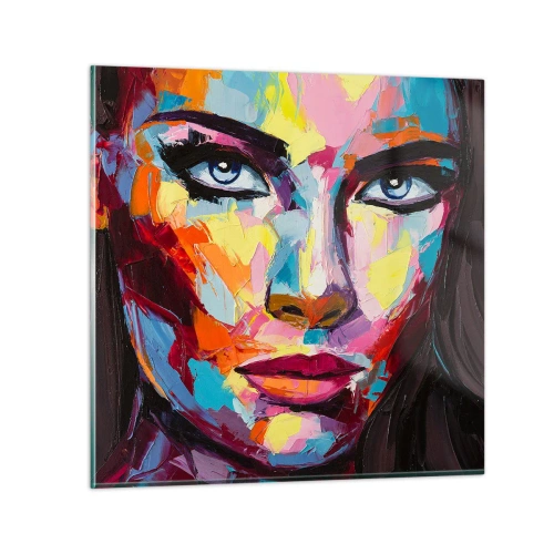 Impression sur verre - Image sur verre - L'âme aussi est colorée - 30x30 cm