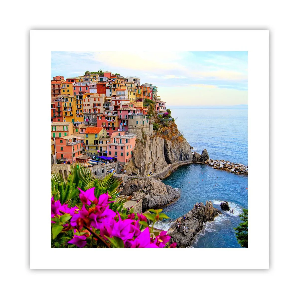 Affiche - Poster - La ville qui rit - 40x40 cm