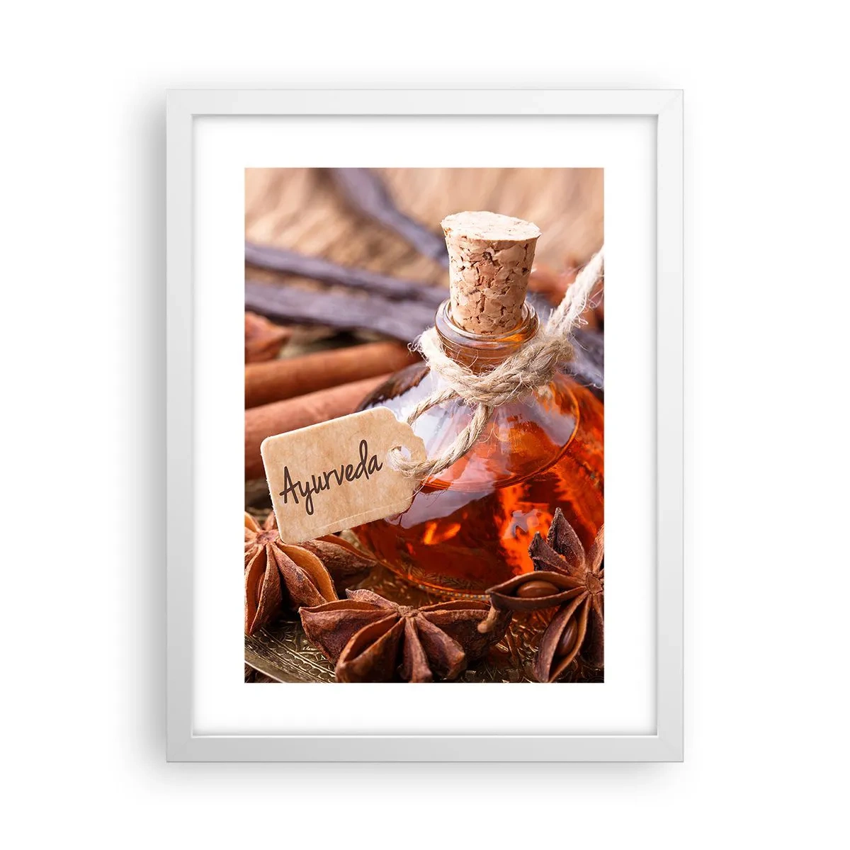 Affiche dans un cadre blanc - Poster - Vers l'unité du corps et de l'esprit - 30x40 cm