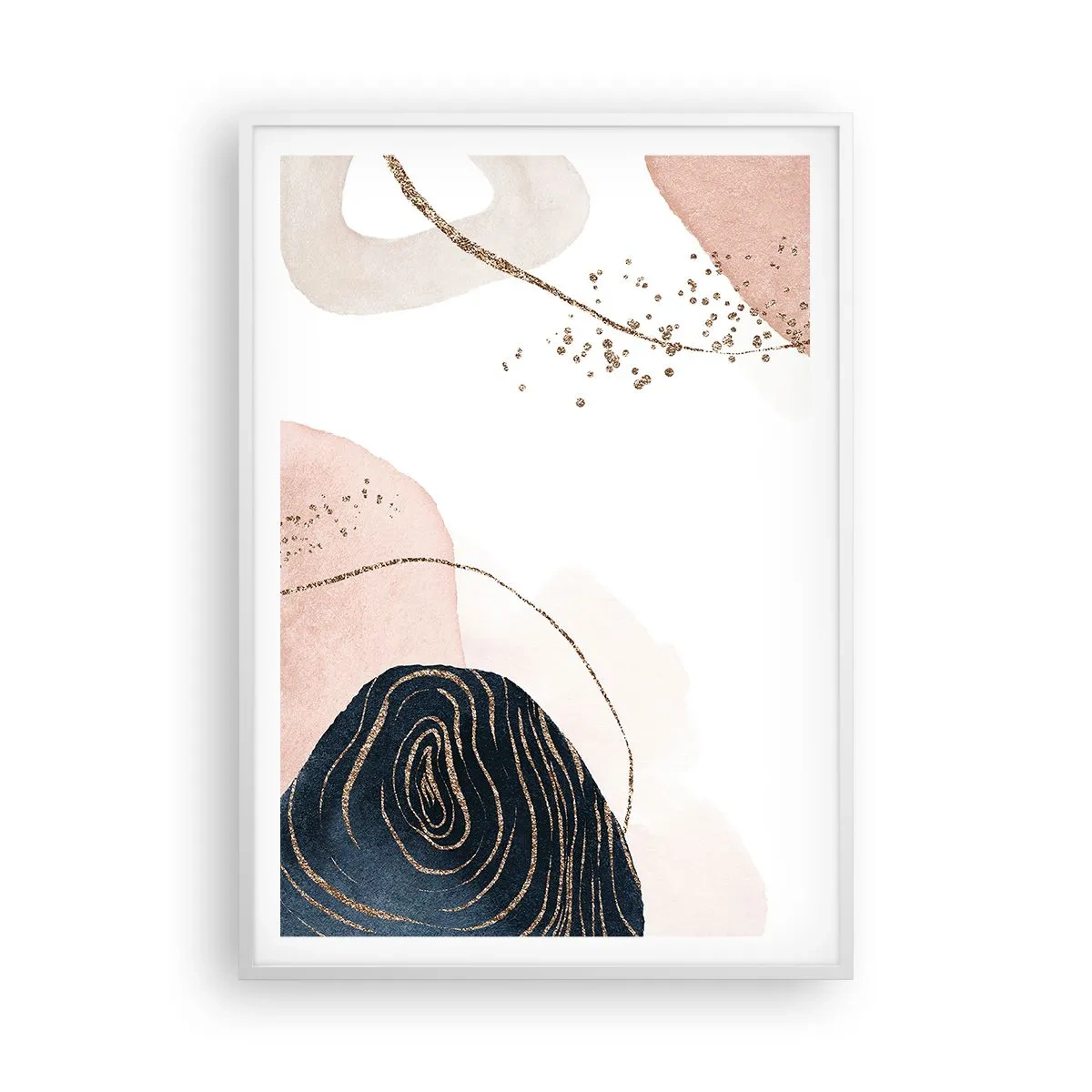 Affiche dans un cadre blanc - Poster - Tout coule - 70x100 cm