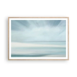 Affiche dans un chêne clair - Poster - Paix à l'horizon - 100x70 cm