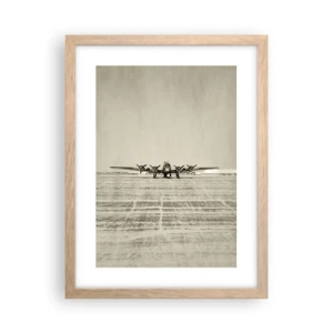 Affiche dans un chêne clair - Poster - Toujours prêt! - 30x40 cm