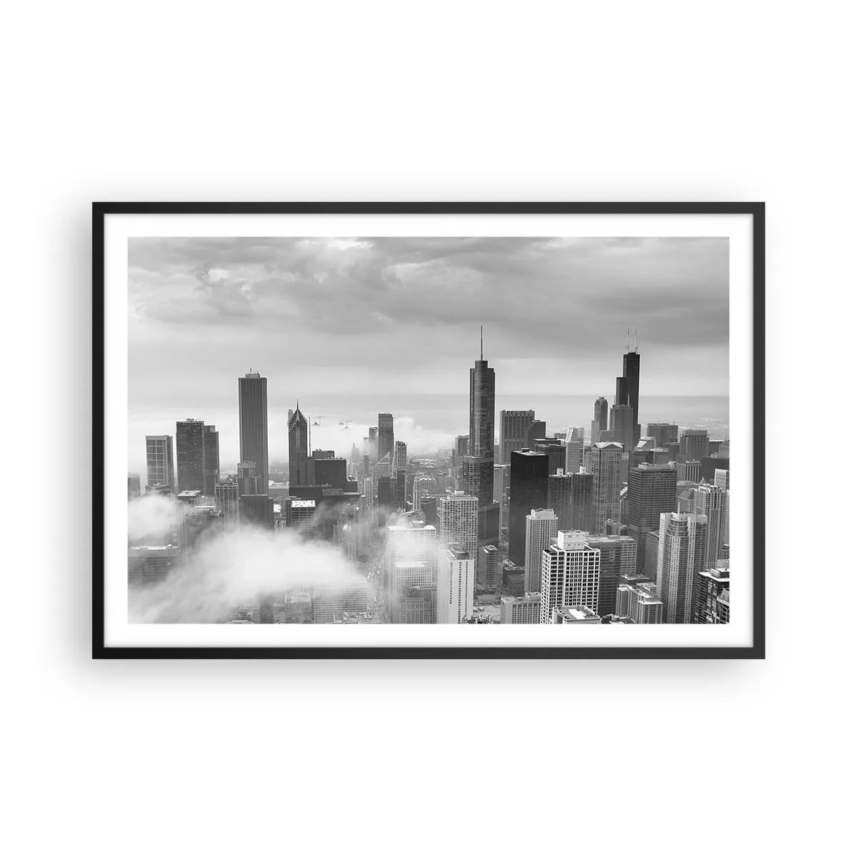 Affiche dans un cadre noir - Poster - Paysage américain - 91x61 cm