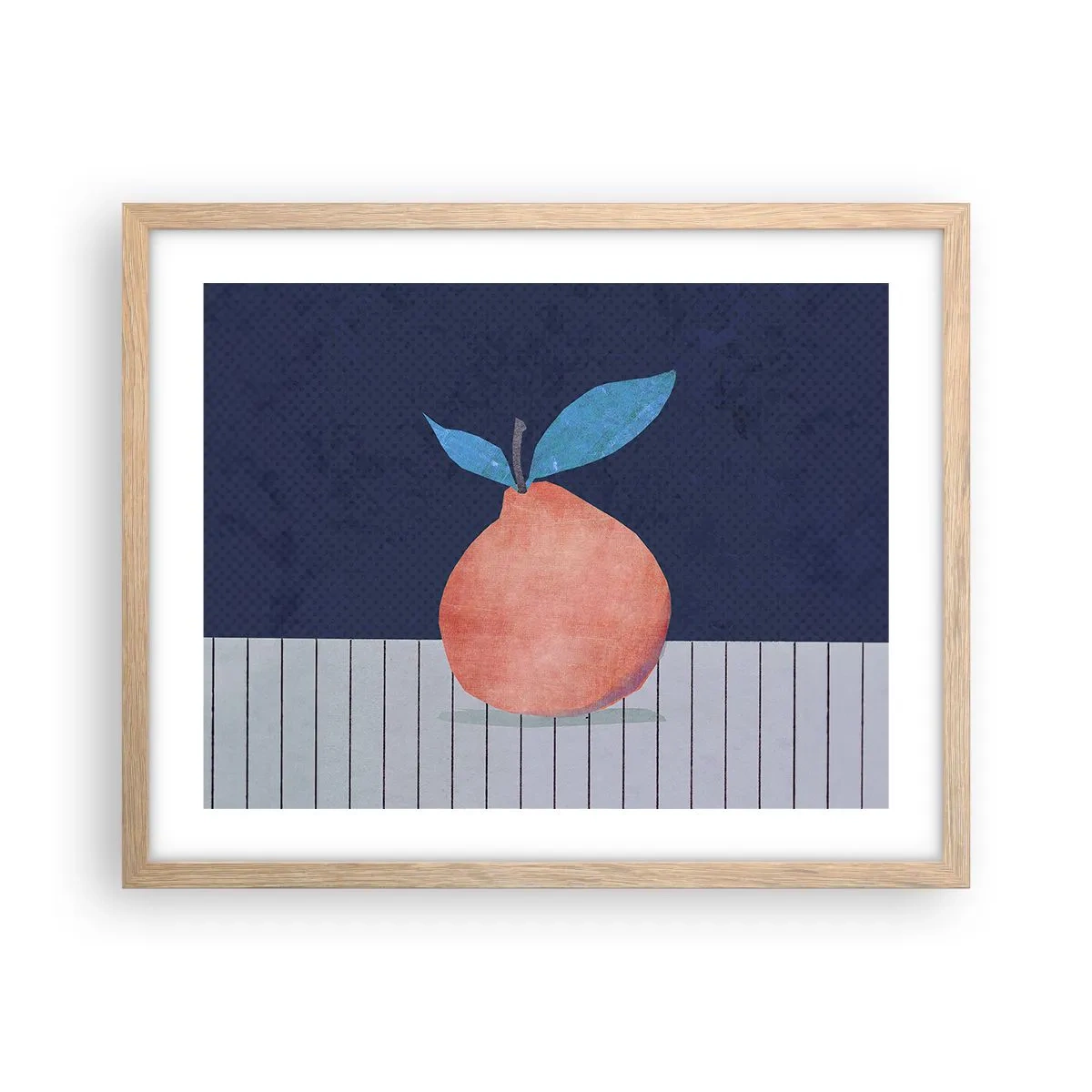 Affiche dans un chêne clair - Poster - Convexité et plan - 50x40 cm