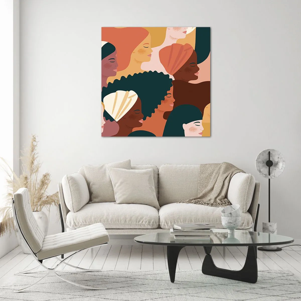 Impression sur verre - Image sur verre - Uniquement la féminité - 50x50 cm