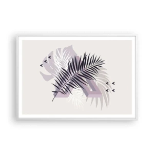 Affiche dans un cadre blanc - Poster - L'ombre de l'obscurité - 100x70 cm