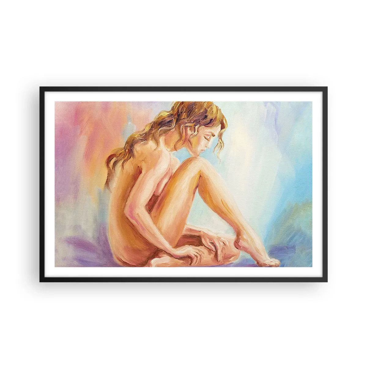 Affiche dans un cadre noir - Poster - Acte de jeunesse - 91x61 cm