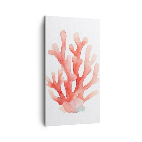 Impression sur toile - Image sur toile - Corail couleur corail - 45x80 cm