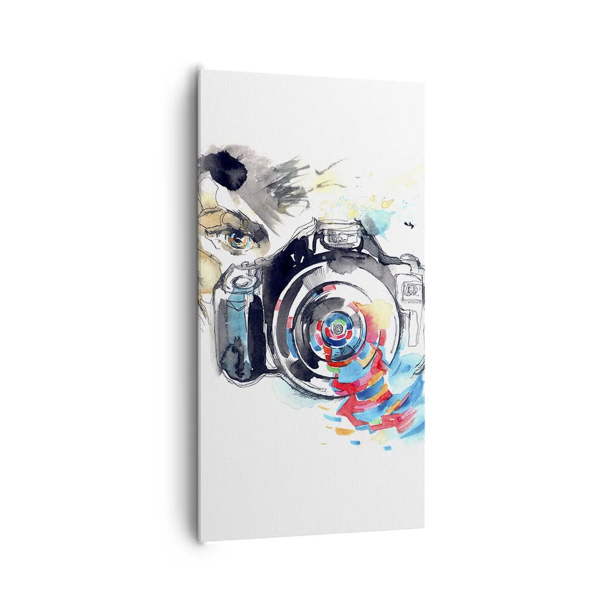 Impression sur toile - Image sur toile - Dans l'oeil de l'objectif - 65x120 cm