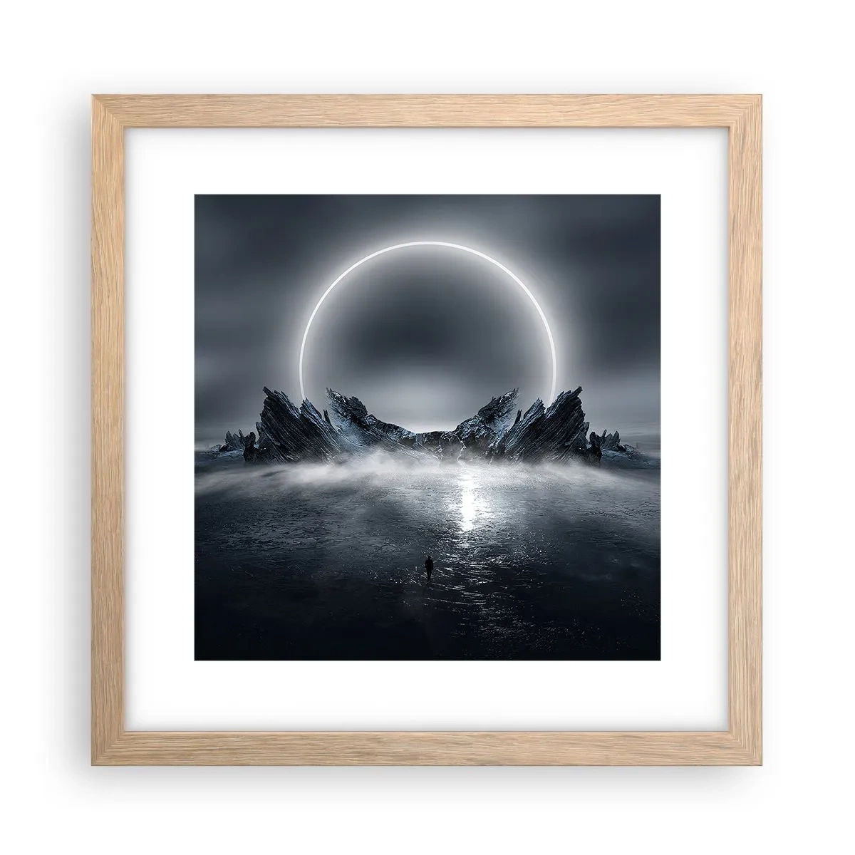 Affiche dans un chêne clair - Poster - La fin de l'histoire - 30x30 cm