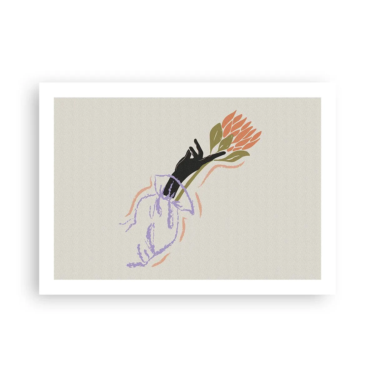 Affiche - Poster - Touche fraternelle - 70x50 cm