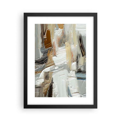 Affiche dans un cadre noir - Poster - Couches colorées - 30x40 cm