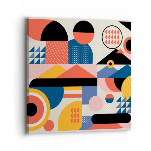 Impression sur toile - Image sur toile - Composition : jouer - 30x30 cm