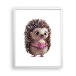 Affiche dans un cadre blanc - Poster - La fête c'est tous les jours - 40x50 cm