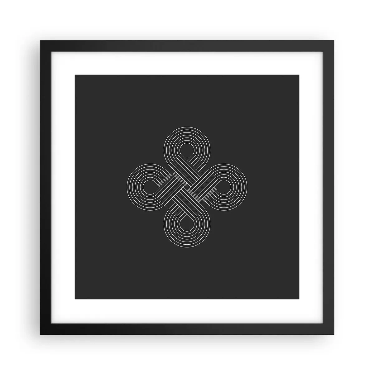 Affiche dans un cadre noir - Poster - Dans l'âme celtique - 40x40 cm