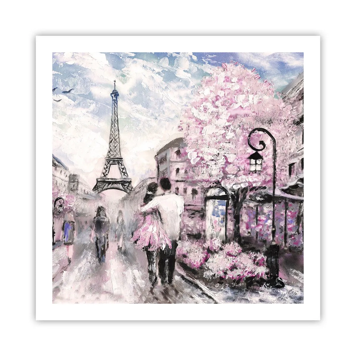 Affiche - Poster - Comment tomber amoureu, il faut juste... - 60x60 cm