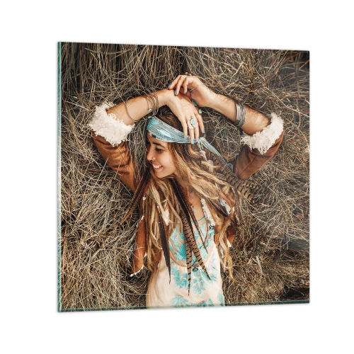 Impression sur verre - Image sur verre - En route vers les années d'amour - 30x30 cm