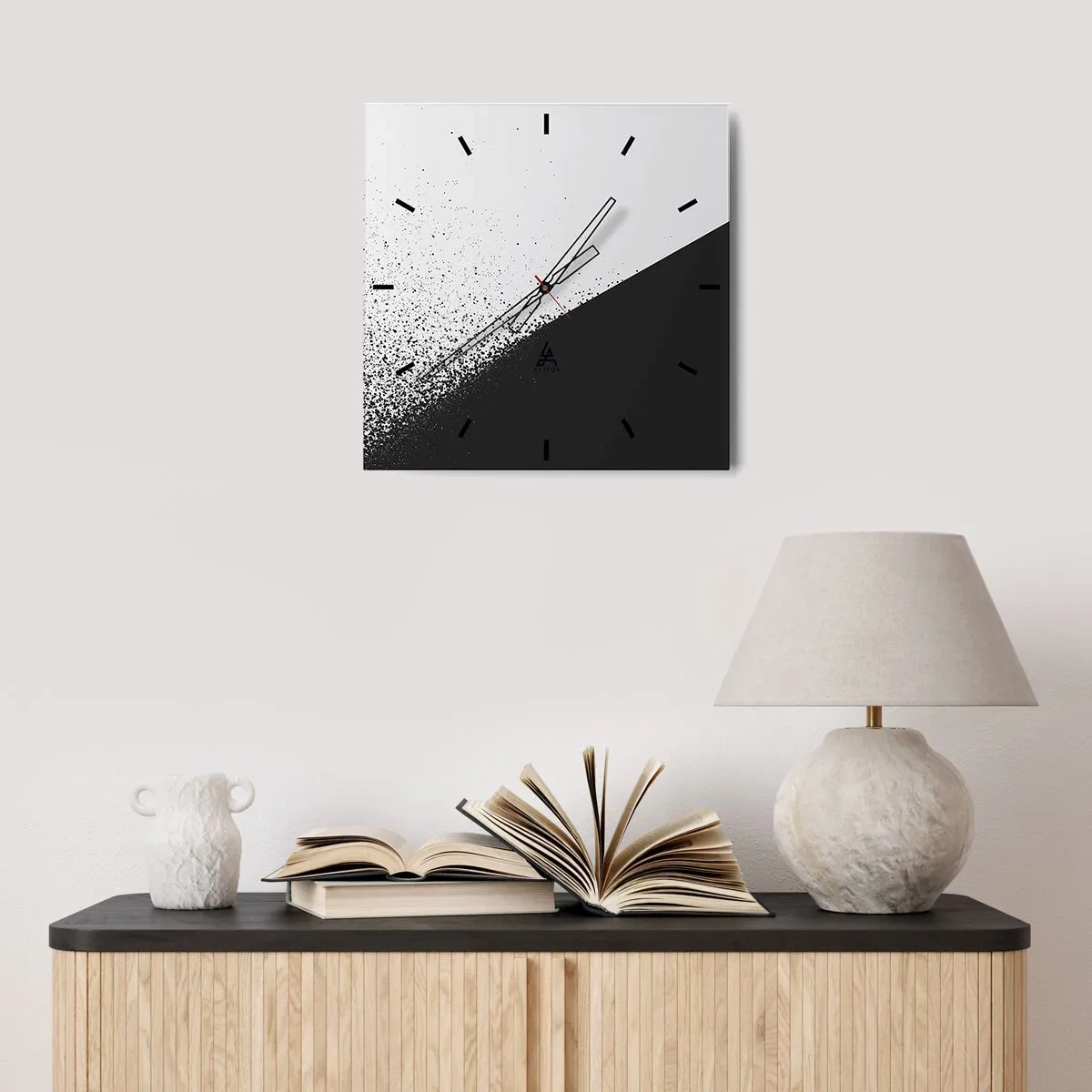 Horloge murale - Pendule murale - De plus en plus vite, de plus en plus - 40x40 cm