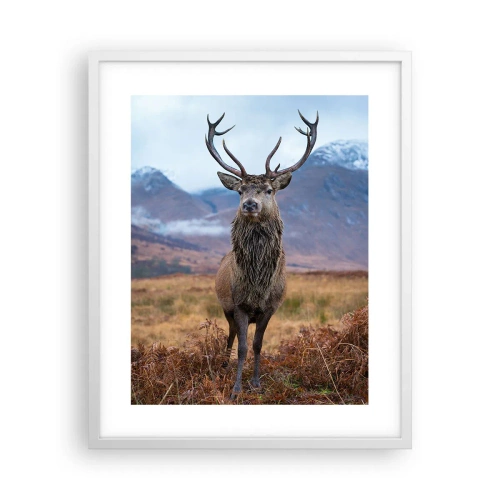 Affiche dans un cadre blanc - Poster - Sur son propre terrain - 40x50 cm