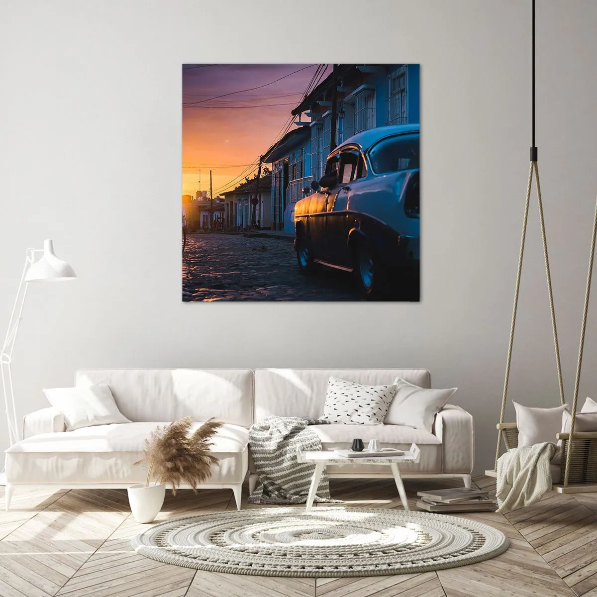 Impression sur toile - Image sur toile - Ici, le temps ralentit - 50x50 cm