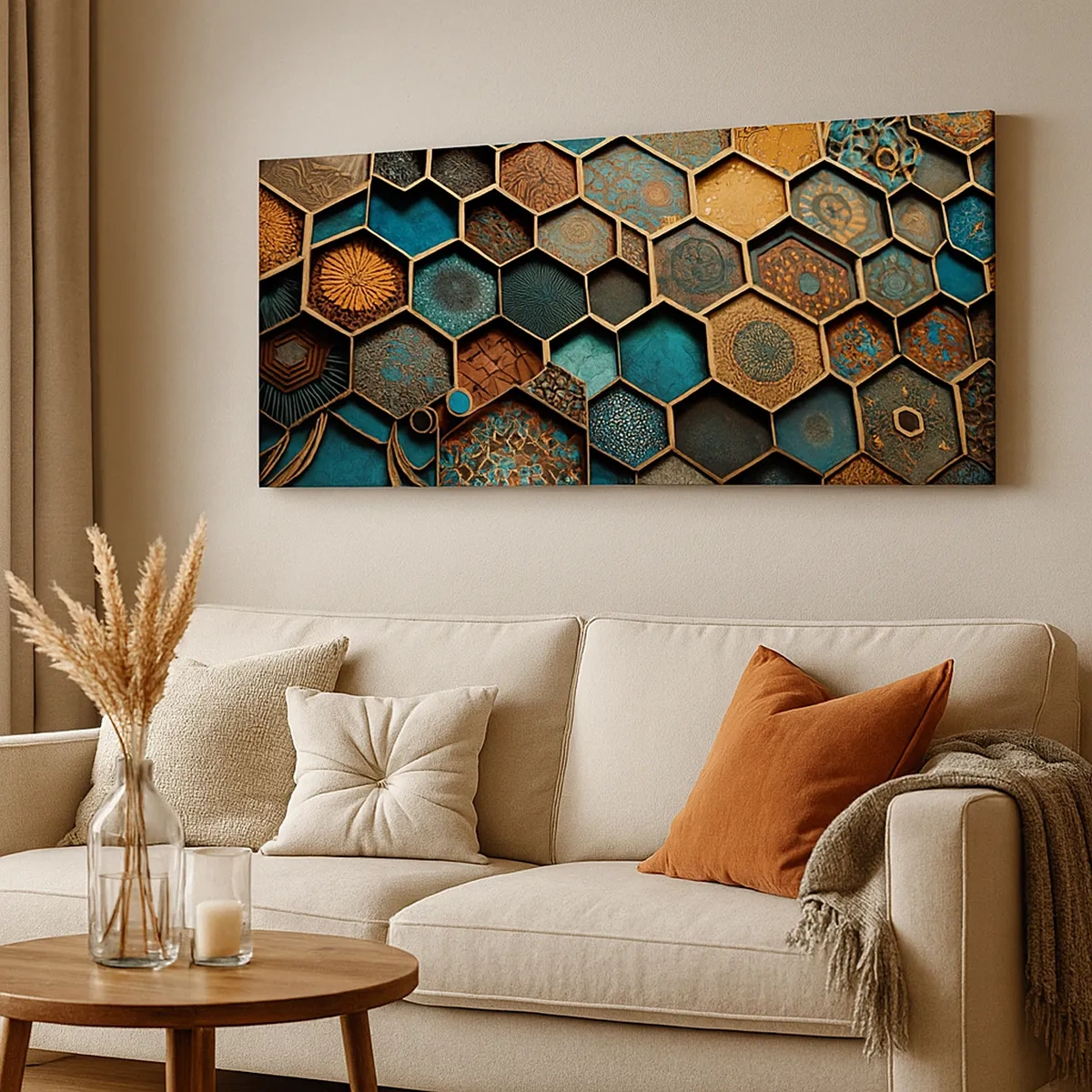 Impression sur toile - Image sur toile - Ornements arabes – variation - 30x30 cm