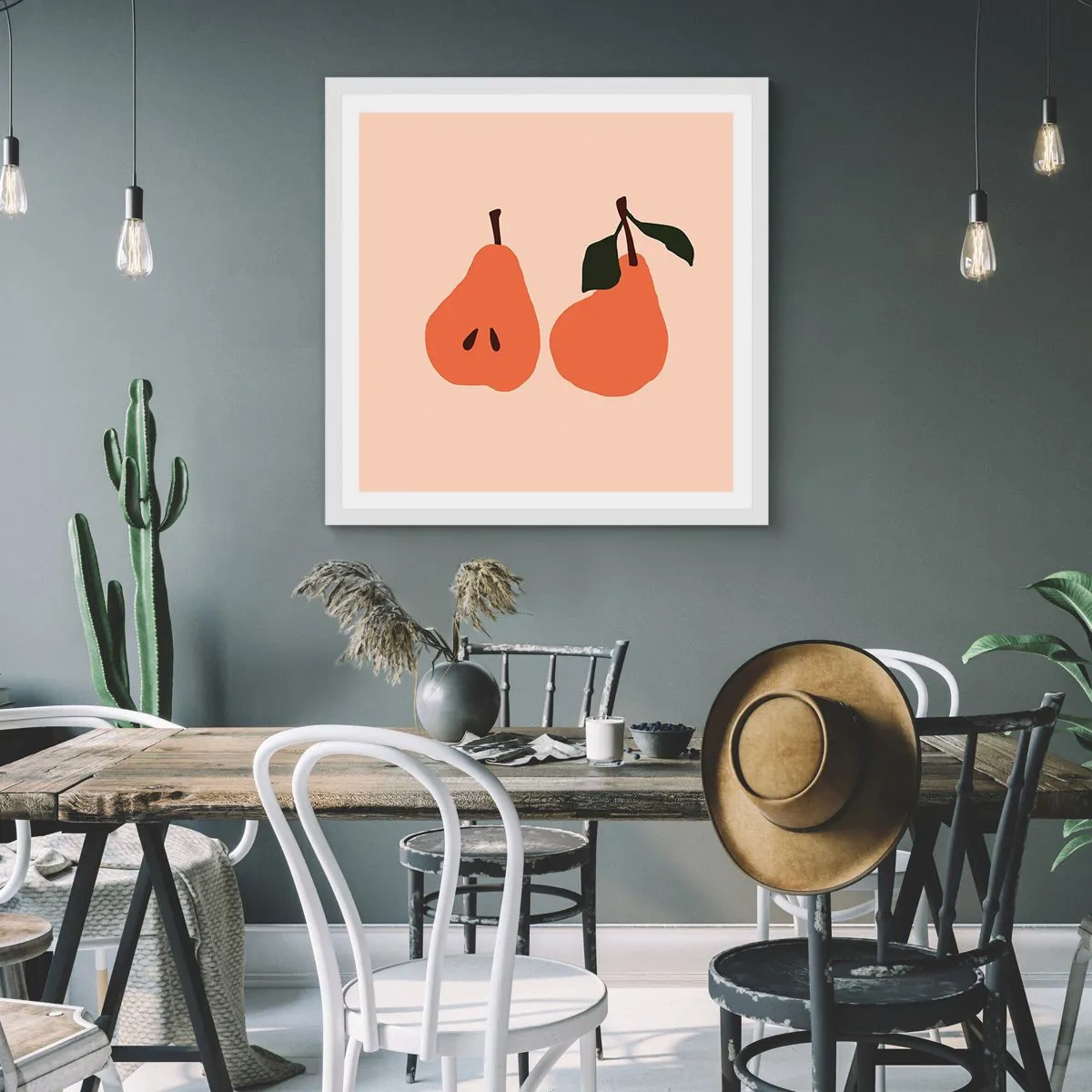 Affiche dans un cadre blanc - Poster - La douceur elle-même - 40x40 cm