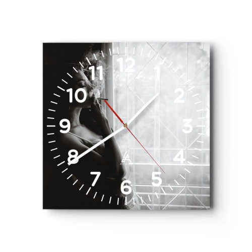 Horloge murale - Pendule murale - Vous sentez-vous libre ? - 30x30 cm