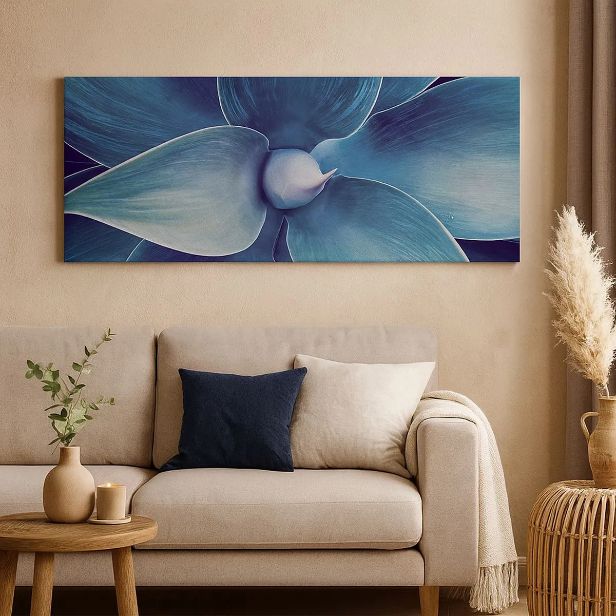 Impression sur toile - Image sur toile - Le bleu du ciel - 100x40 cm