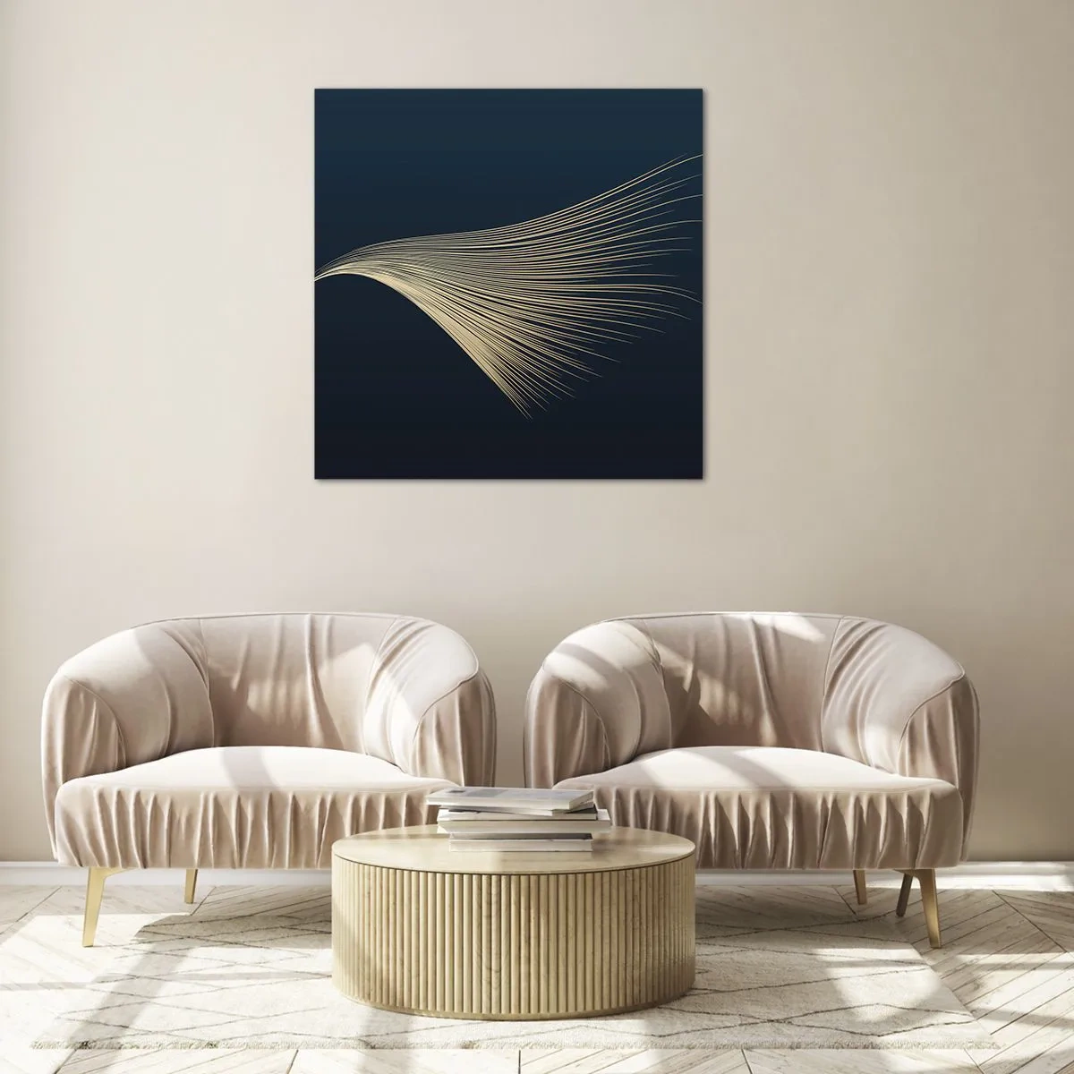 Impression sur verre - Image sur verre - Comme les cheveux d'un ange - 70x70 cm