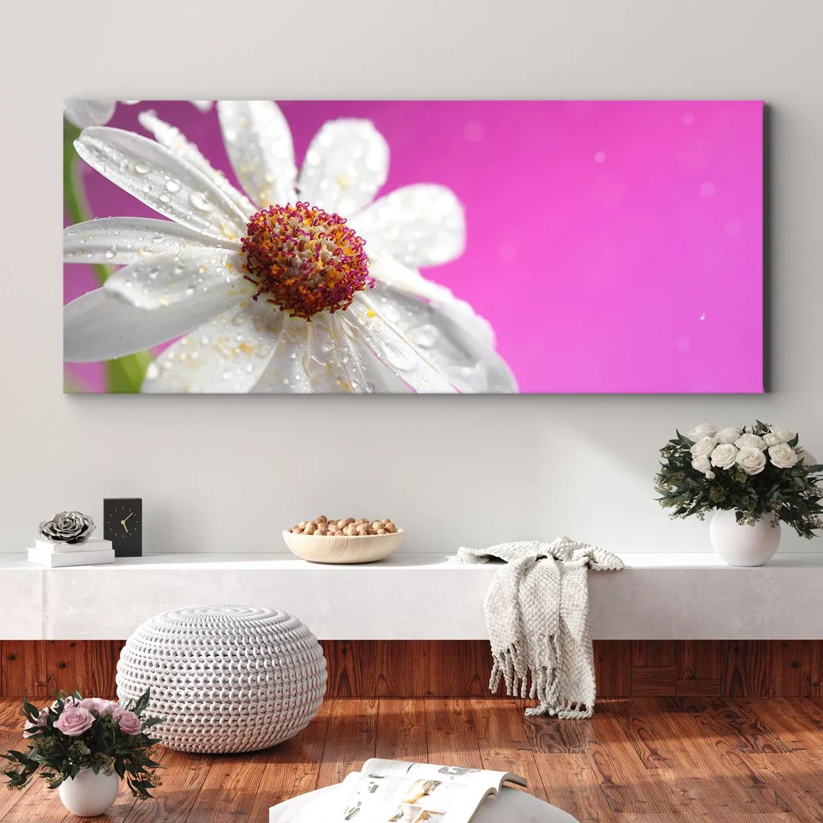 Impression sur toile - Image sur toile - Modeste dans sa beauté - 90x30 cm