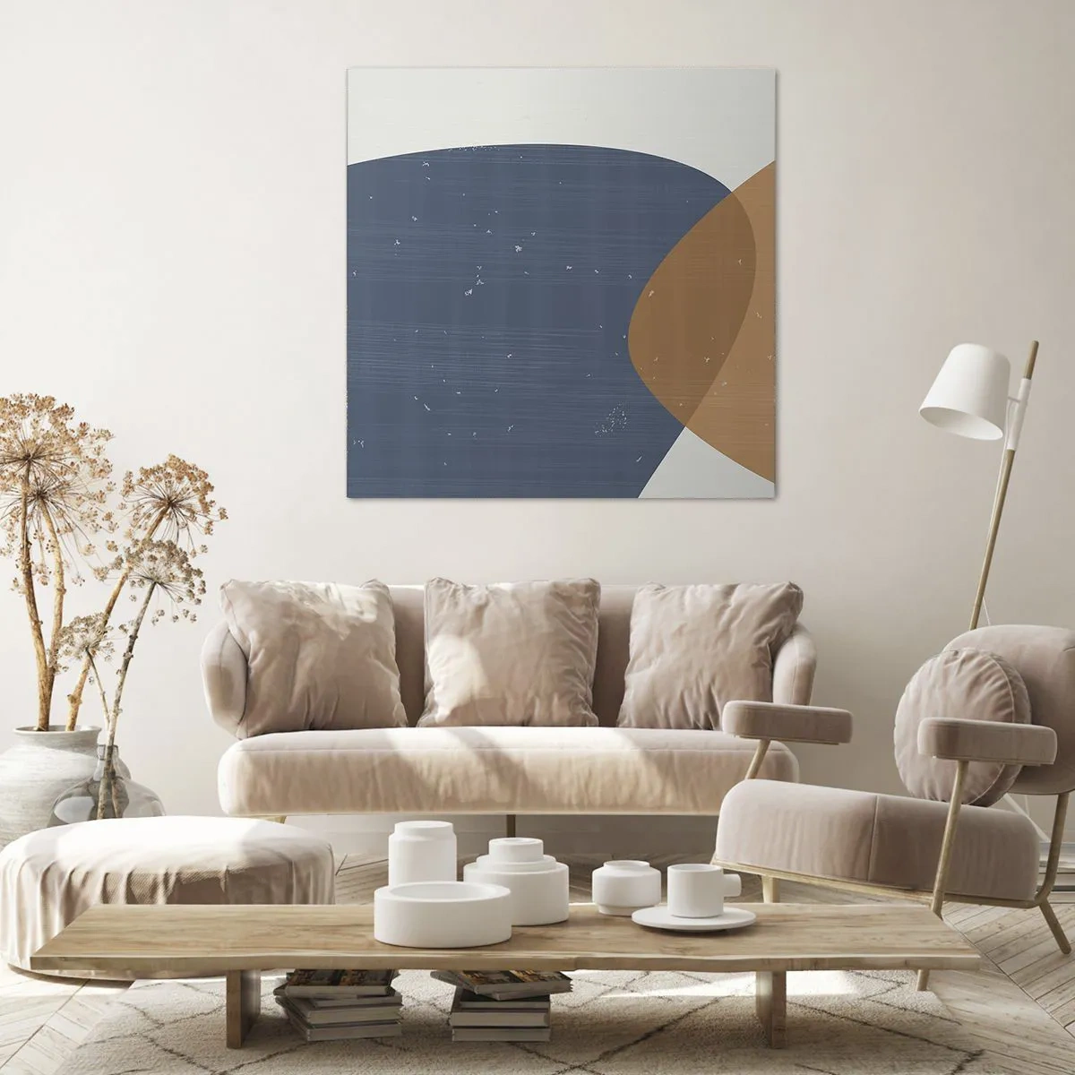 Impression sur toile - Image sur toile - Ovales et influences - 30x30 cm