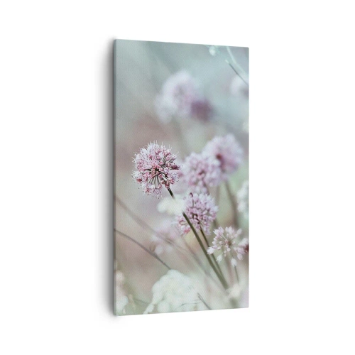 Impression sur toile - Image sur toile - Herbes douces en filigrane - 55x100 cm