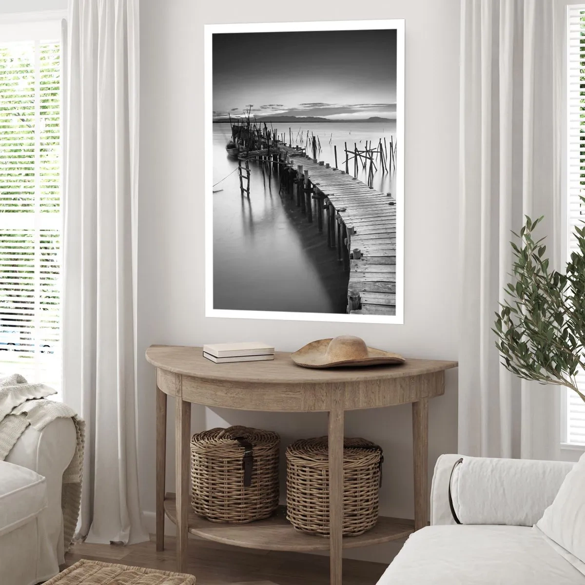 Affiche - Poster - La paix d'un rivage oublié - 61x91 cm