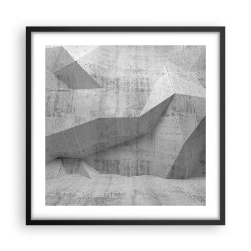 Affiche dans un cadre noir - Poster - Un vrai challenge - 50x50 cm