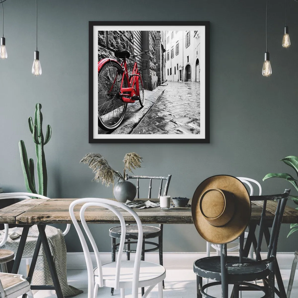 Affiche dans un cadre noir - Poster - La vraie beauté ne vieillit pas - 30x30 cm