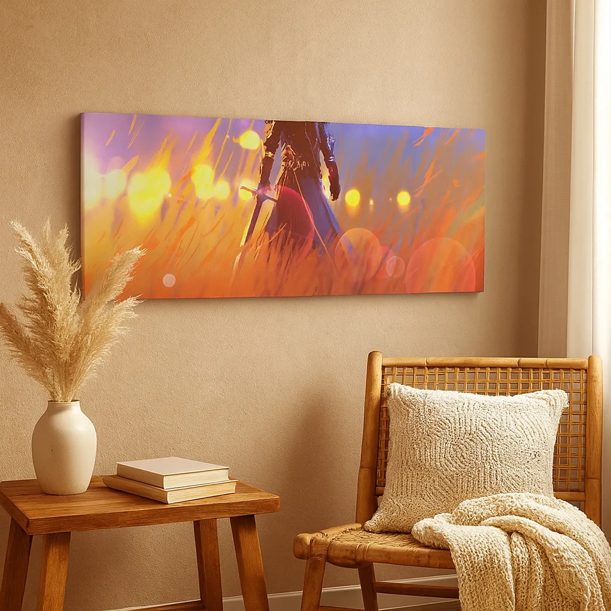 Impression sur toile - Image sur toile - Chevalier errant - 30x30 cm