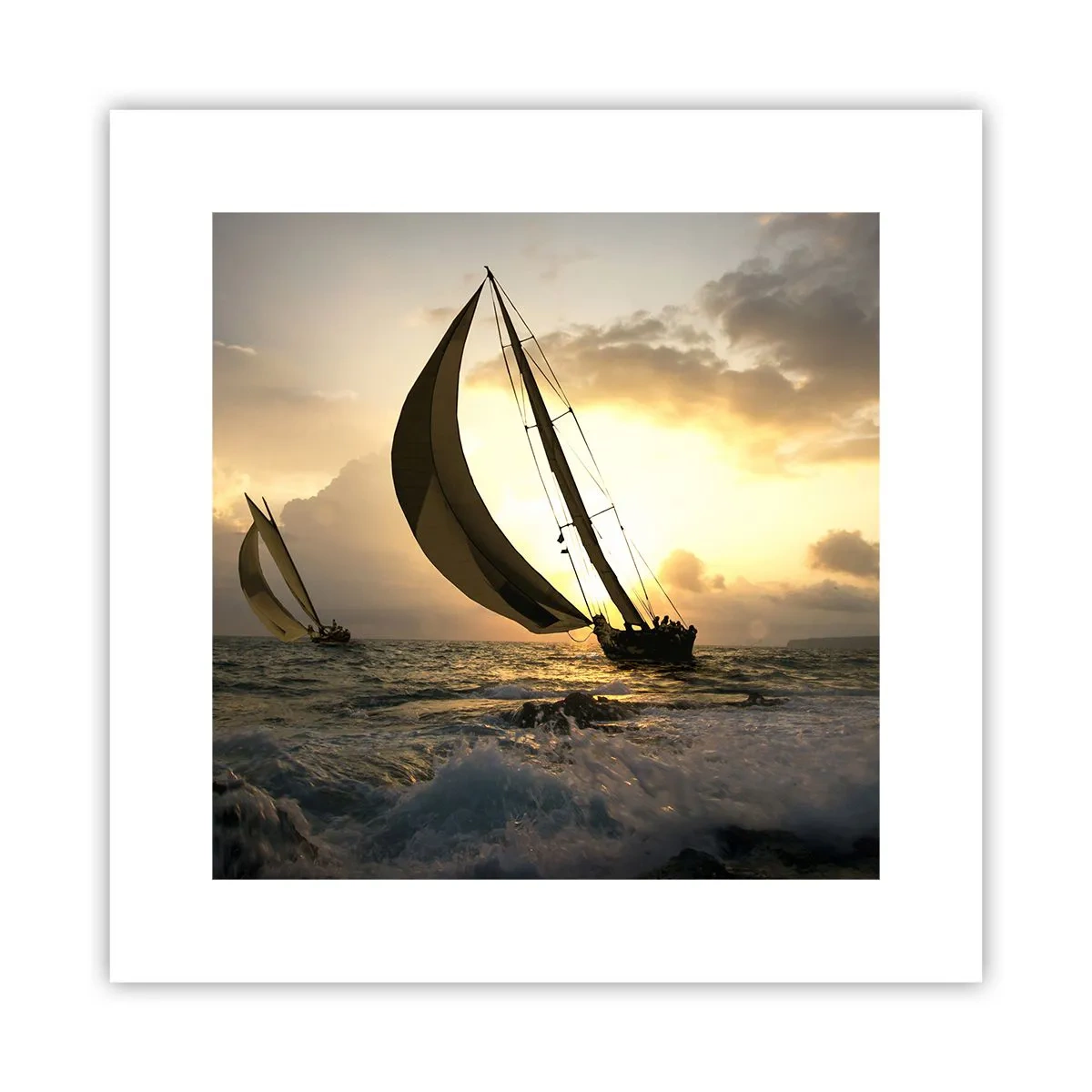 Affiche - Poster - Avec le vent et contre le vent - 30x30 cm