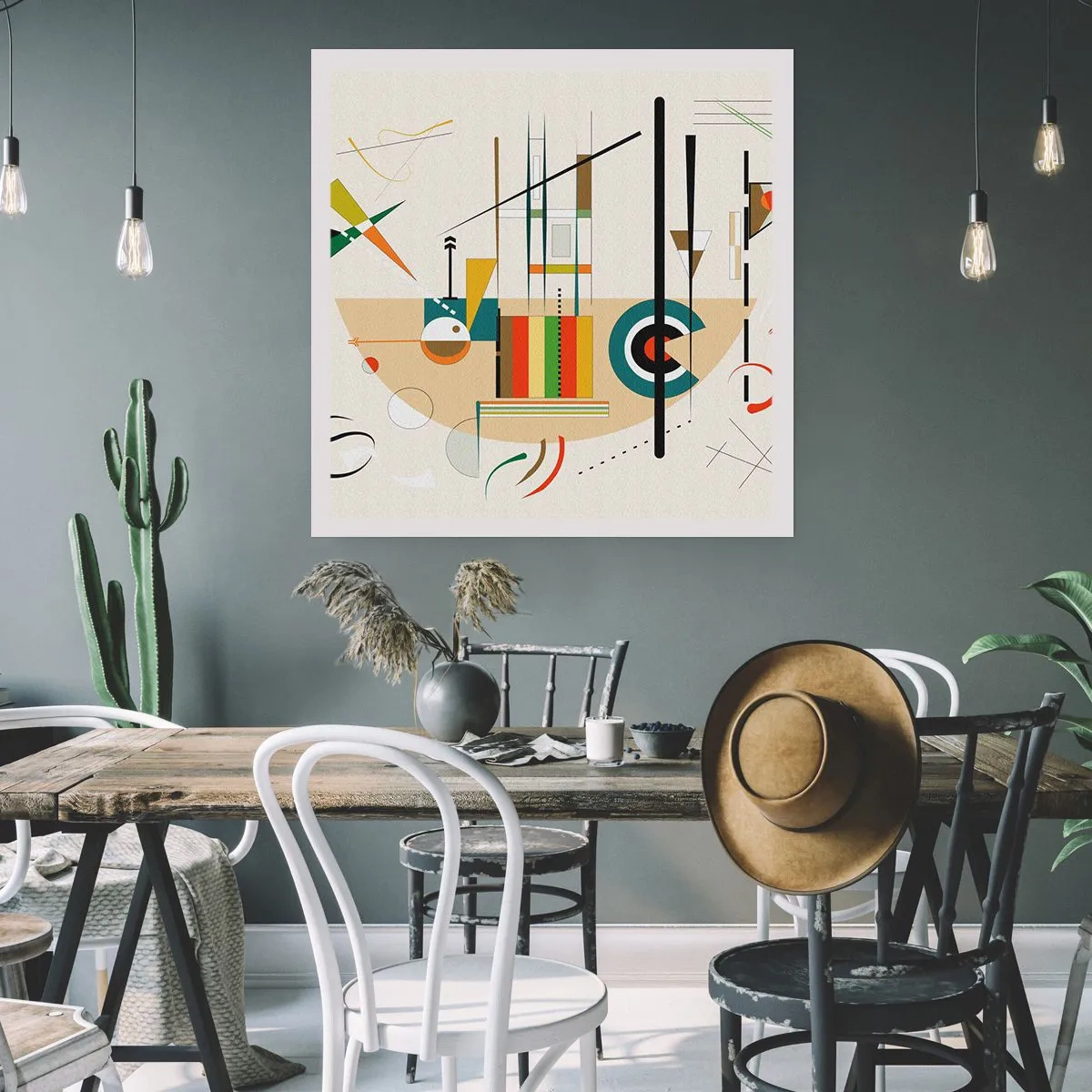 Affiche - Poster - Et le monde s’amuse - 60x60 cm