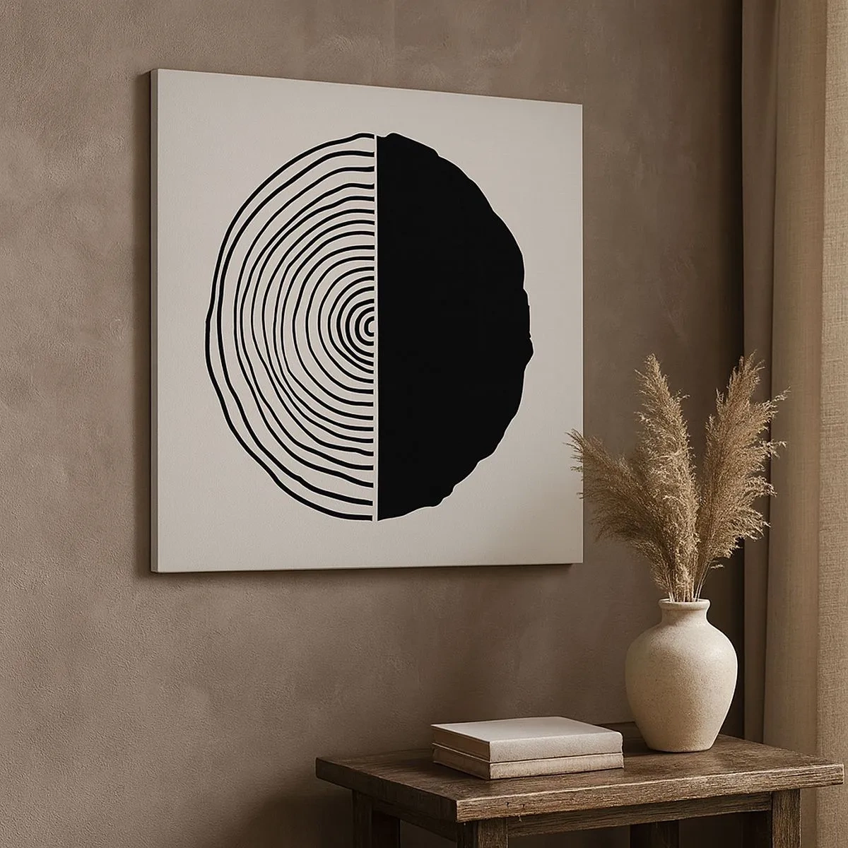 Impression sur toile - Image sur toile - Moitié-moitié - 30x30 cm