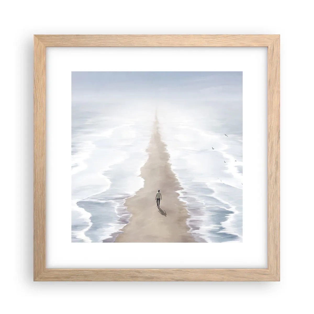 Affiche dans un chêne clair - Poster - Un brillant avenir - 30x30 cm