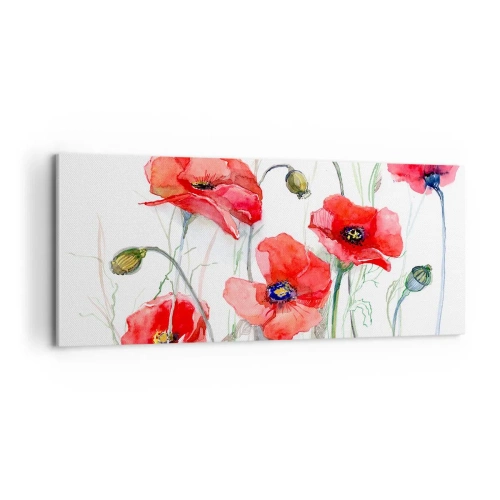 Impression sur toile - Image sur toile - Fleurs polonaises - 100x40 cm