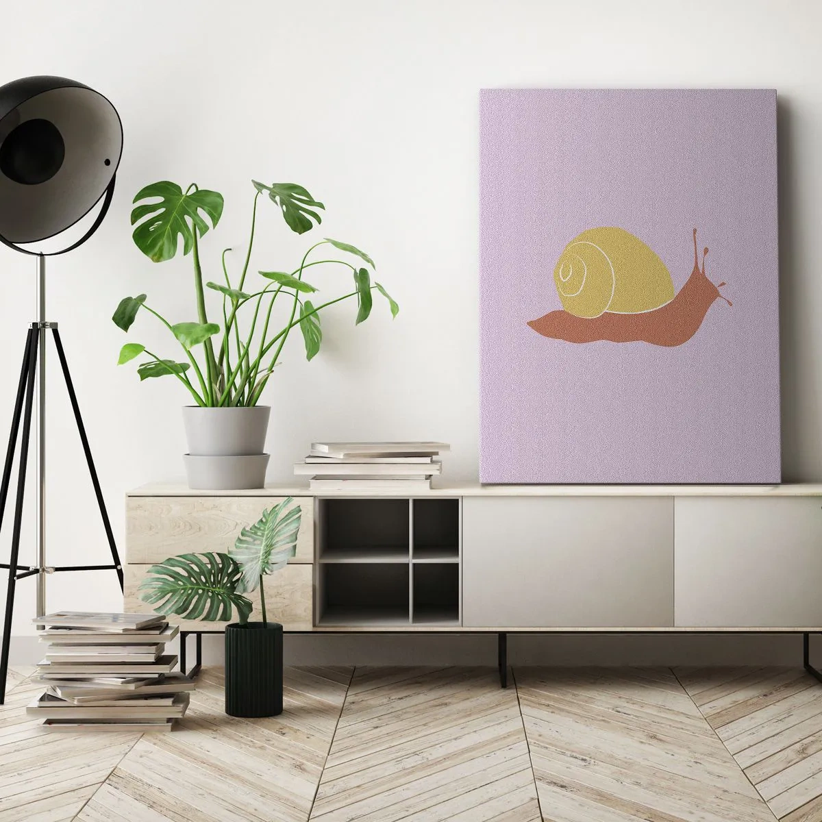 Impression sur toile - Image sur toile - Il n'y a pas d'urgence - 55x100 cm