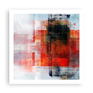 Affiche - Poster - Composition embrasée - 60x60 cm