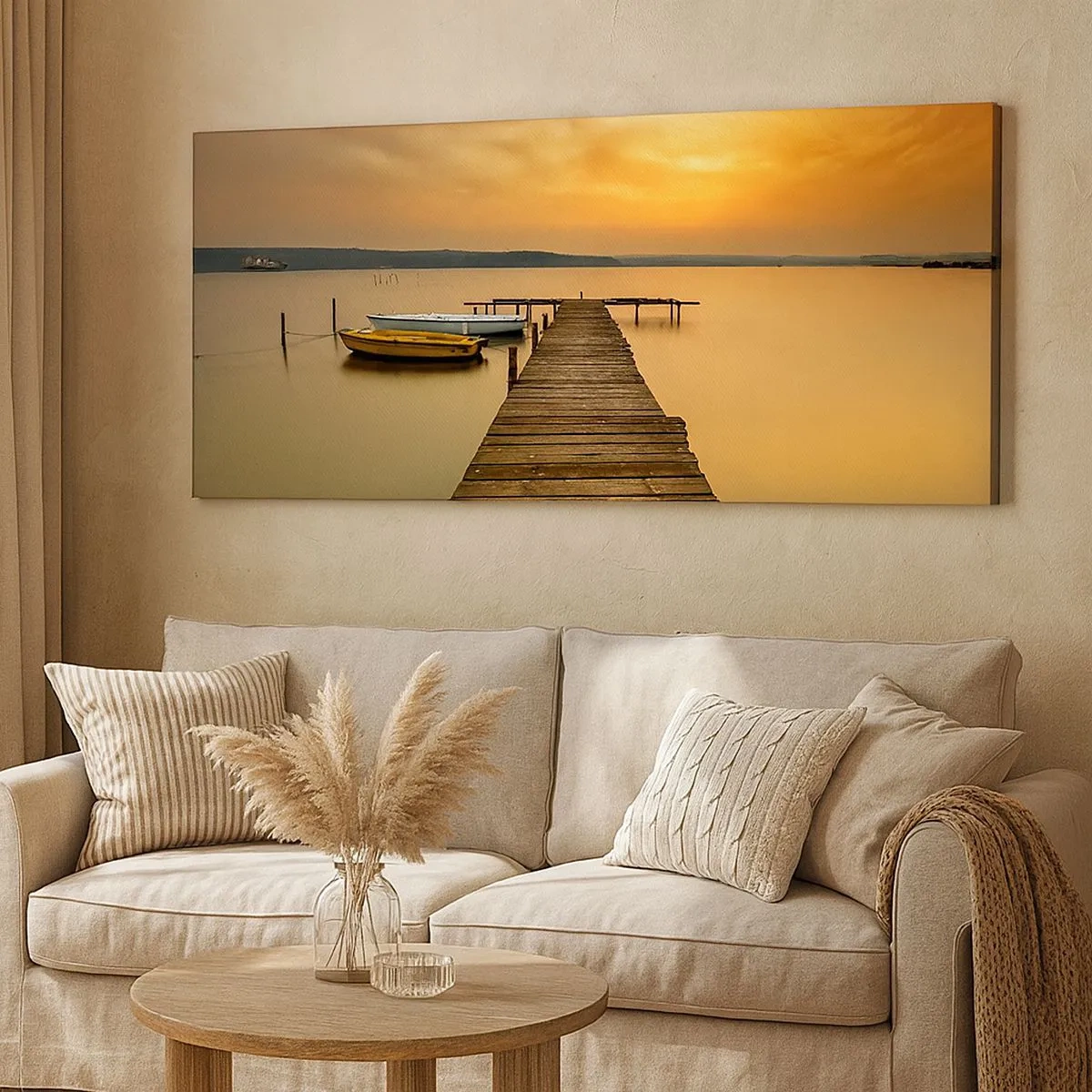 Impression sur toile - Image sur toile - Je t'ouvrirai le ciel d'or - 100x40 cm