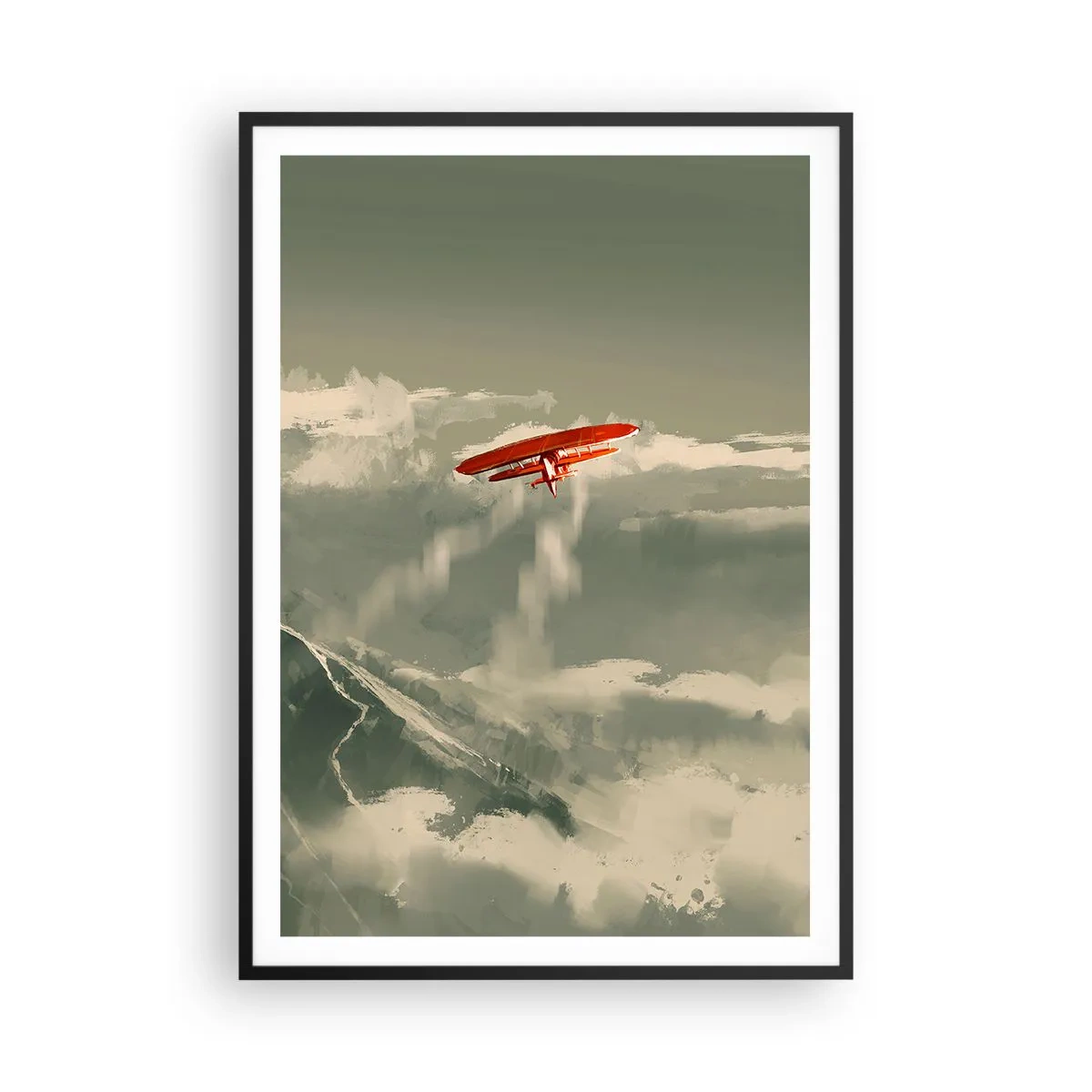 Affiche dans un cadre noir - Poster - Pionnier intrépide - 70x100 cm