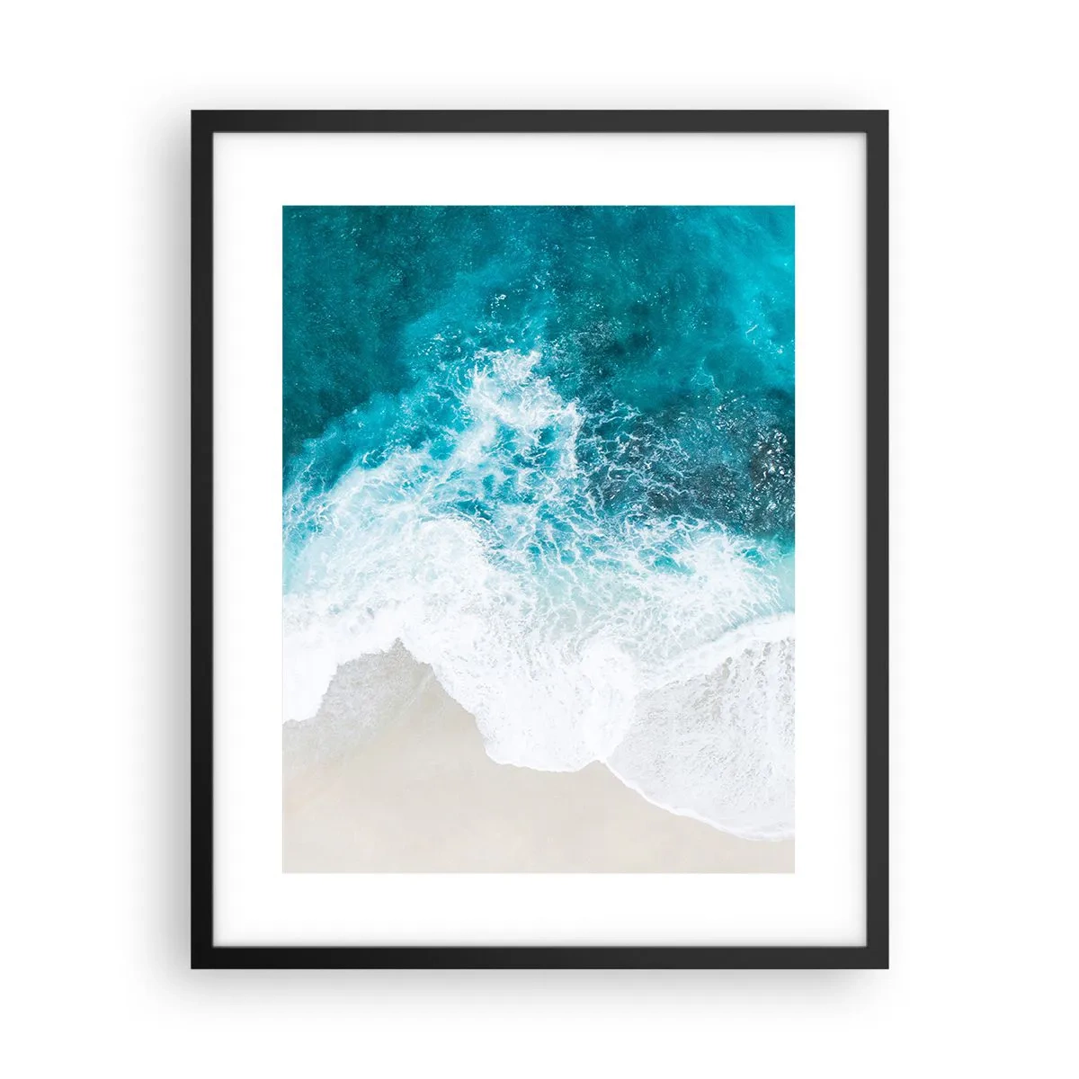 Affiche dans un cadre noir - Poster - Caresse naturelle - 40x50 cm