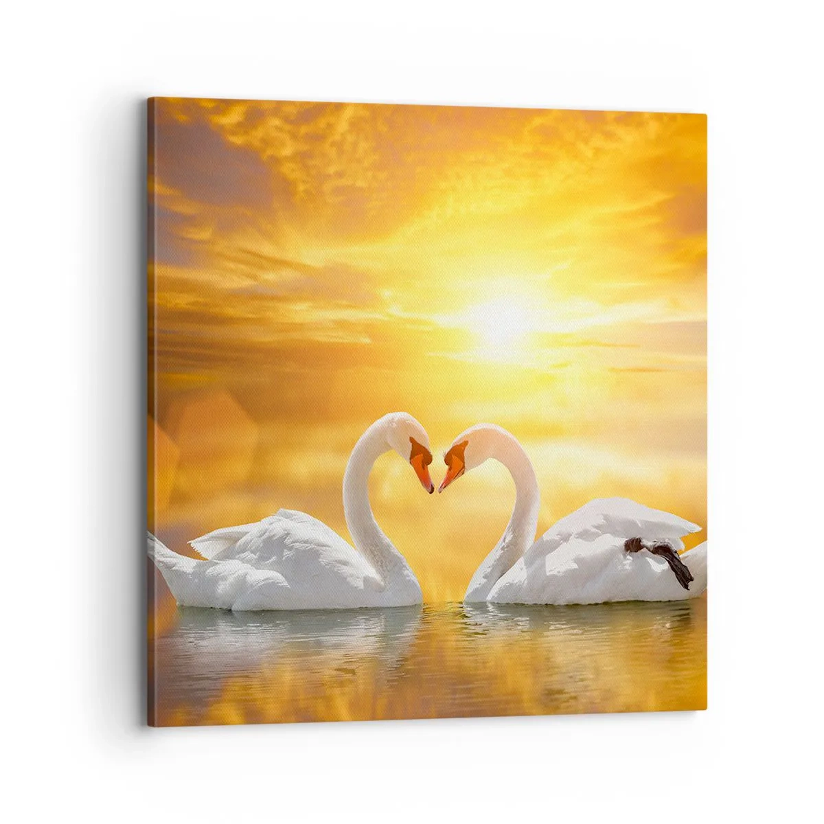 Impression sur toile - Image sur toile - Le coeur est le plus beau mot du monde… - 70x70 cm